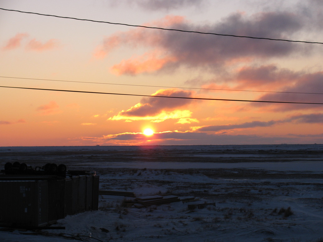 Hooper Bay, AK : Hooper Bay in the morning photo, picture, image