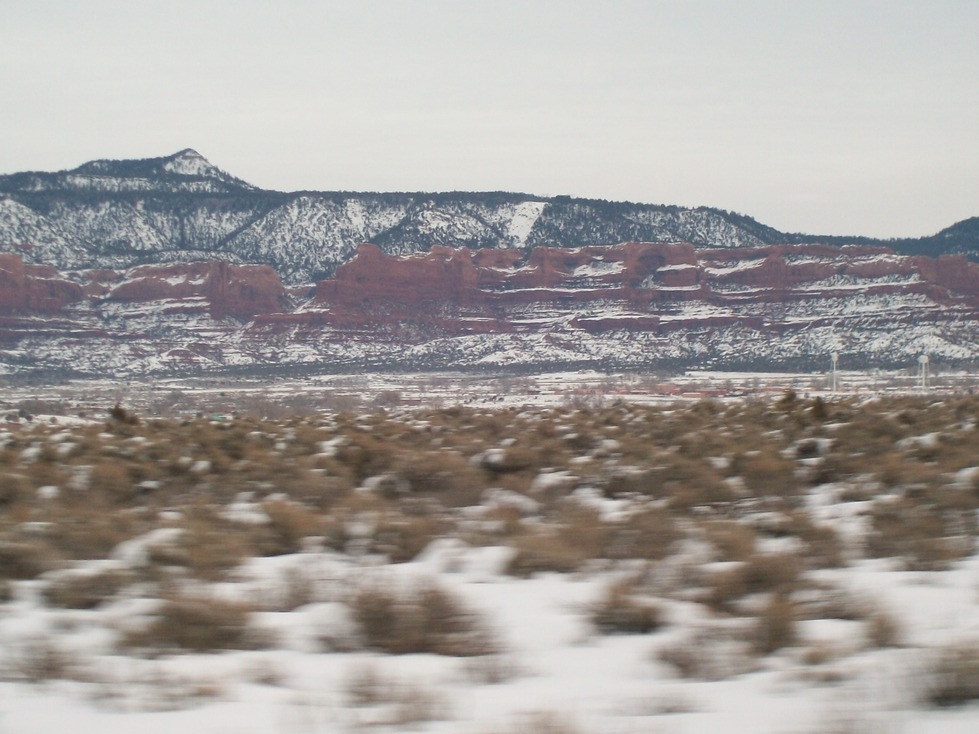 Lukachukai, AZ: Lukachukai mountain in the winter