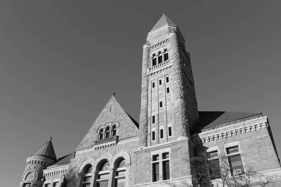 Elkins, WV: Courthouse B/W