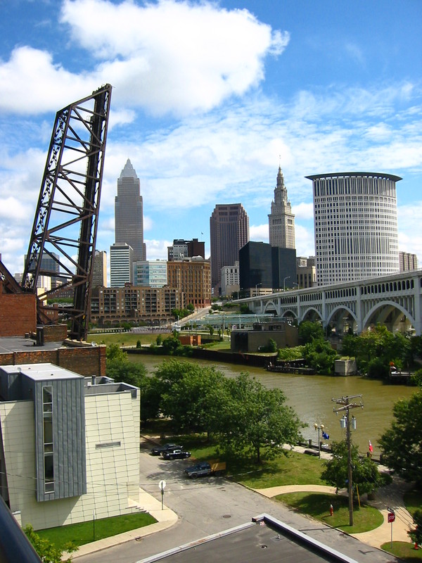 Cleveland, OH: Cleveland skyline from Superior Viaduct