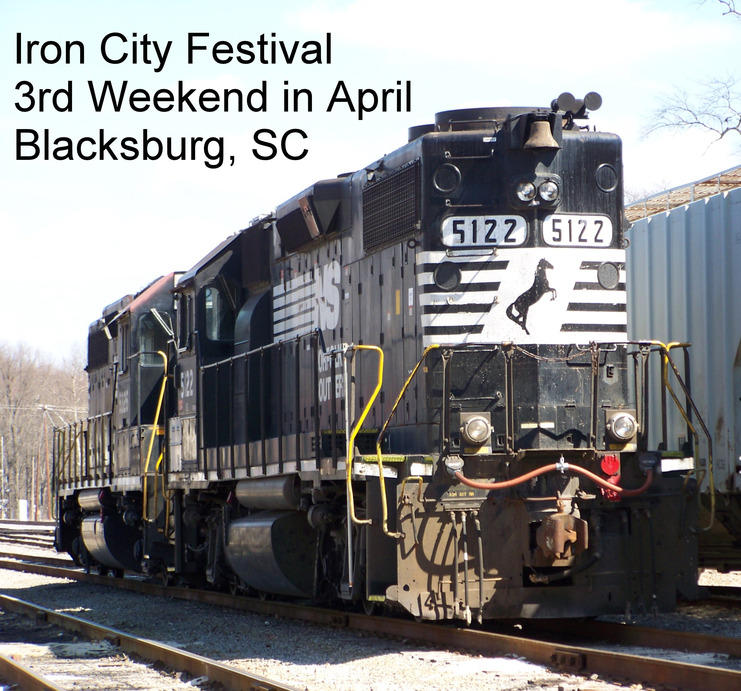 Blacksburg, SC: Daily trains through Blacksburg, South Carolina