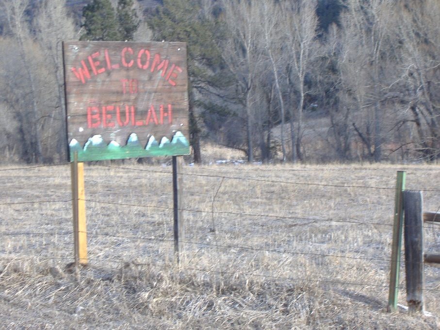 Beulah Valley, CO: Sign says it all Feb 2010