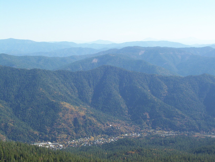 Dunsmuir, CA Dunsmuir viewed from Mt. Bradley Lookout photo, picture, image (California) at