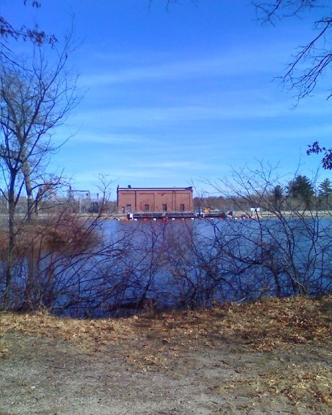 Mio, MI: The back side of the Mio DAM near the begging of spring!