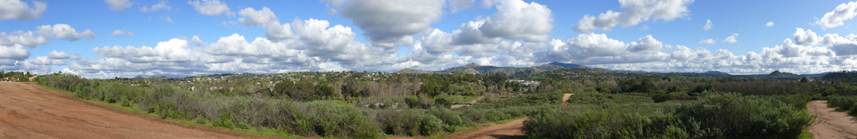 Escondido, CA: View of Escondido From a Hill in Kit Carson Park