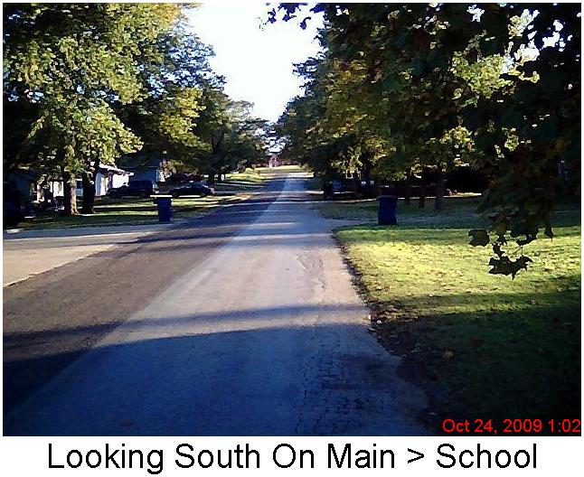 Washington, OK: Main Street Looking South Toward High School