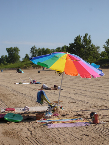 St. Joseph, MI: Silver Beach Umbrella