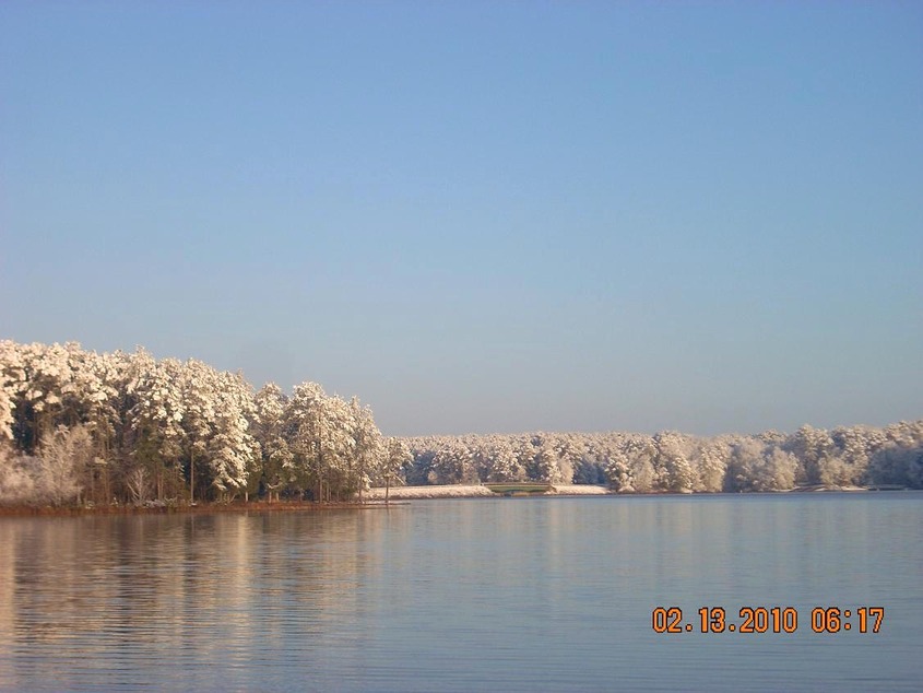 Thomson, GA: Snow 2-13-2010 Lake View