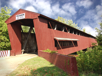 Roann, IN: Roann Covered Bridge, Roann Indiana