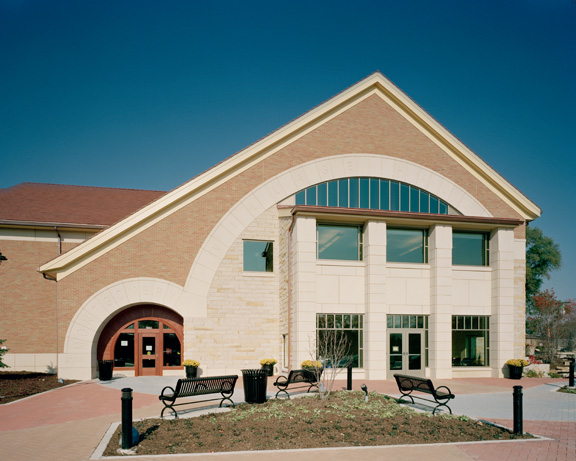 Montgomery, IL: Montgomery Village Hall- Front View