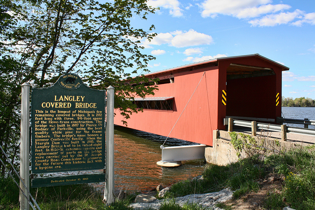 Centreville, MI: Langley Covered Bridge. Centreville Michigan