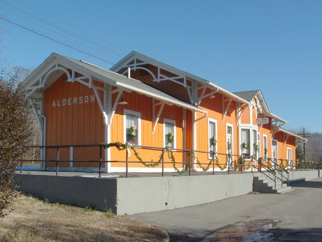 Alderson, WV: The train station