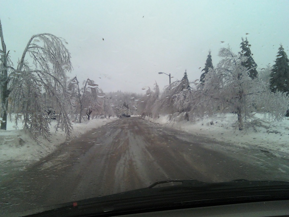 Silver Bay, MN: ice storm in north land