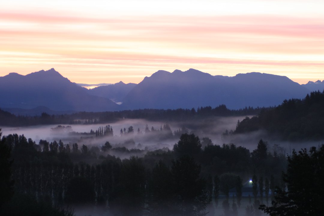 Monroe, WA: Valley and Mountain View from Woods Creek Road and Country Crescent