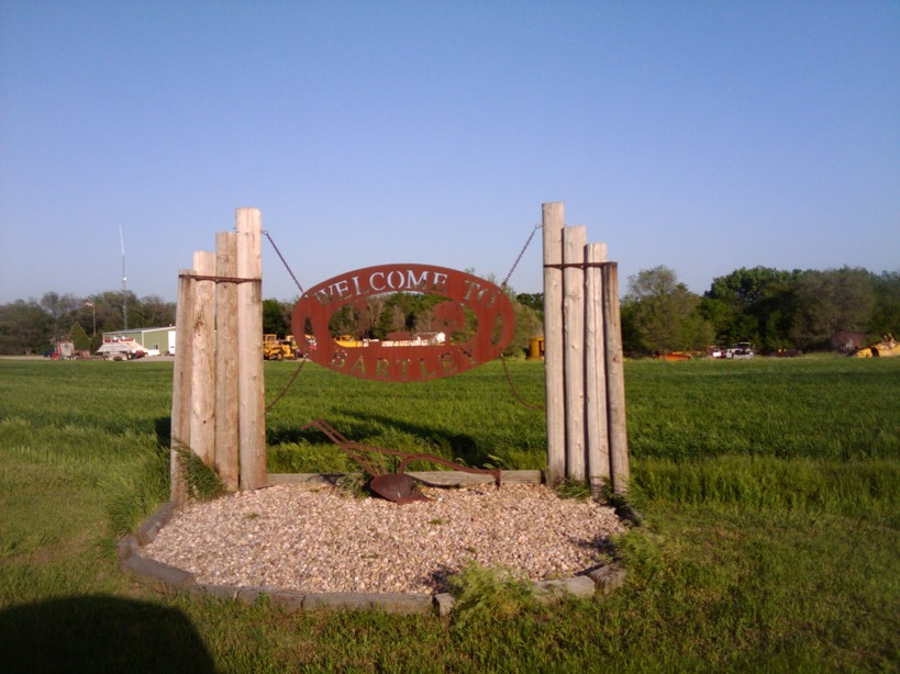 Bartley, NE: Bartley city sign