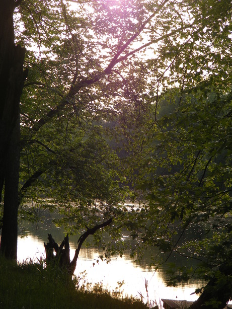 Avoca, WI: early evening on Avoca Lake