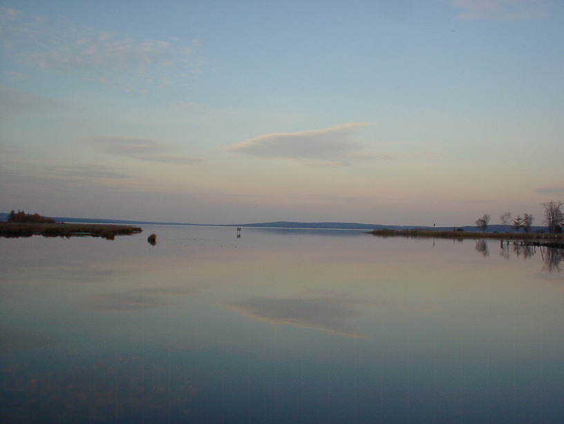 Hubbard Lake, MI Hubbard Lake south end facing northeast photo
