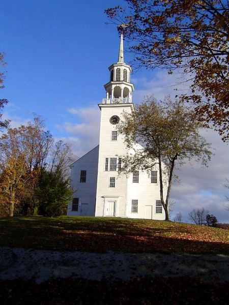 Strafford, VT: Church in Strafford. User comment: Mistitled - This is not a church, it's the town Meeting House.
