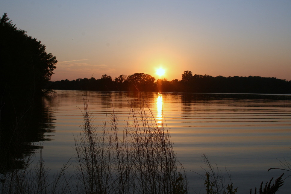 Olney, IL: Sunset at East Fork Lake