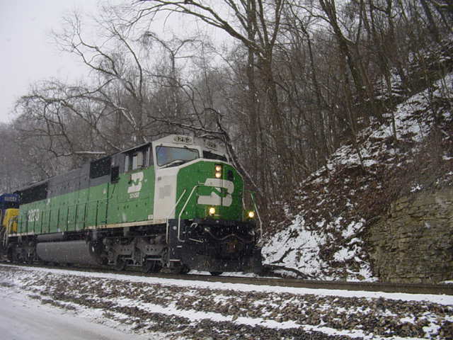 Altenburg, MO: Tracks along river in Altenburg