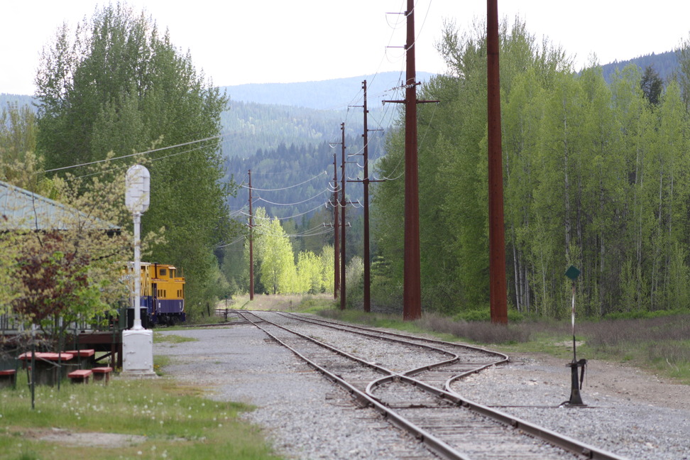 Ione, WA: Train tracks in Ione