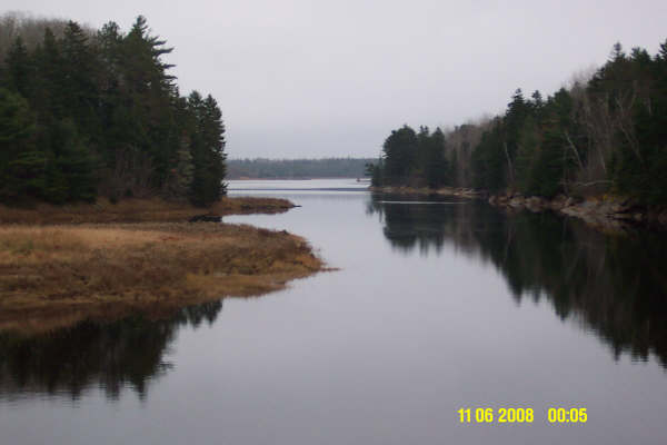 Jonesboro, ME: Creek as you enter Jonesboro