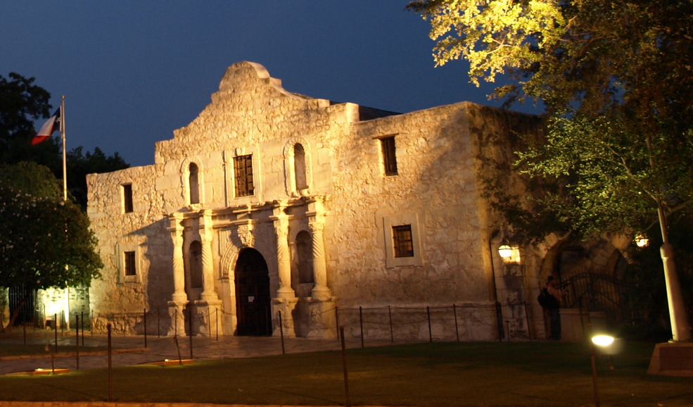 San Antonio, TX: Alamo at Midnight