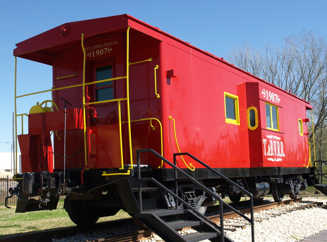 Tomball, TX: Caboose at Tomball, Texas