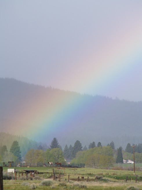 Susanville, CA: Rainbow in Spring