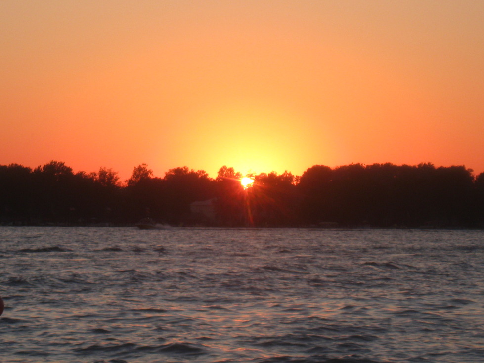 Syracuse, IN: Sunset on Lake Wawasee