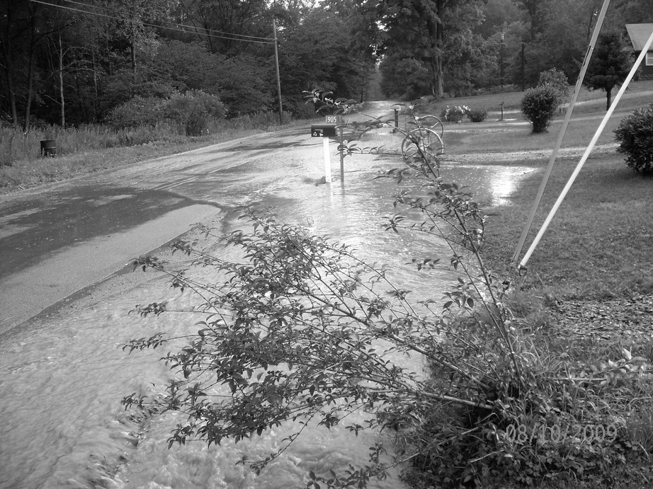 Limestone, NY: Summer storm 2009 looking down Loney Hollow Road
