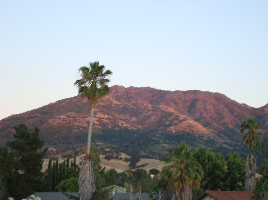 Clayton, CA: Mt. Diablo sunset from Clayton