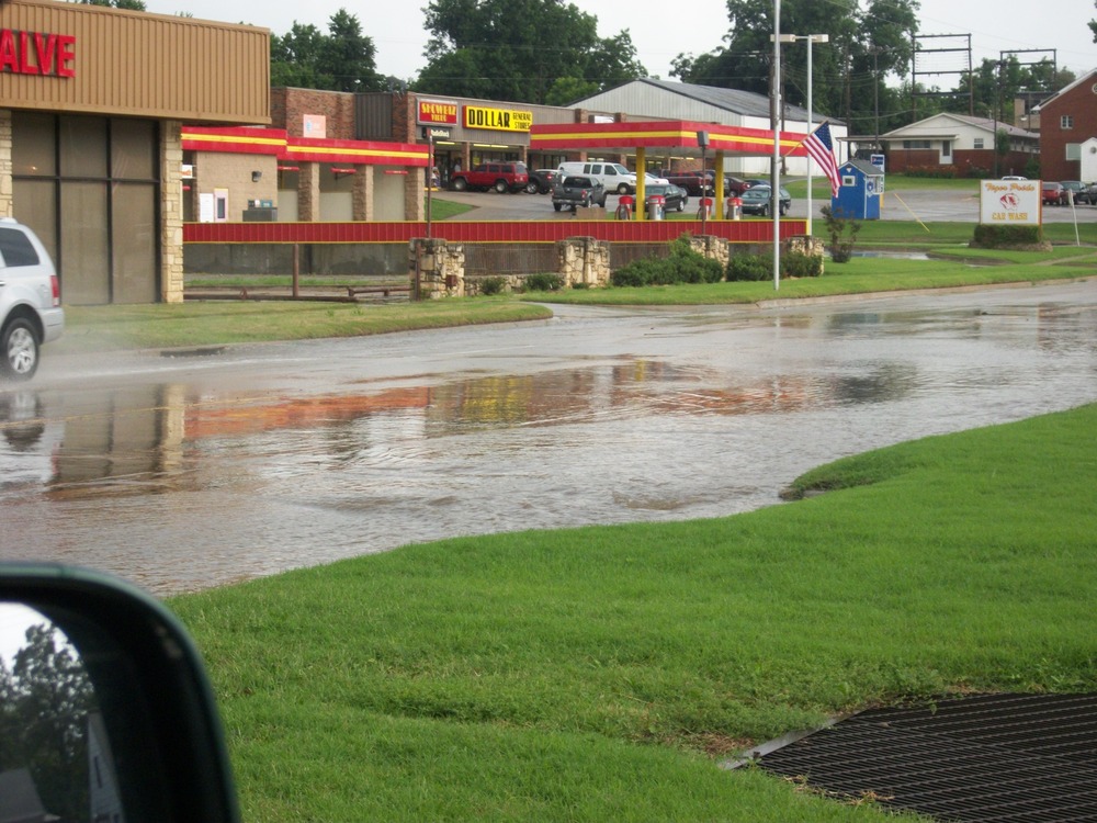 Cleveland, OK: Cleveland when we had lots of rain in July 2010