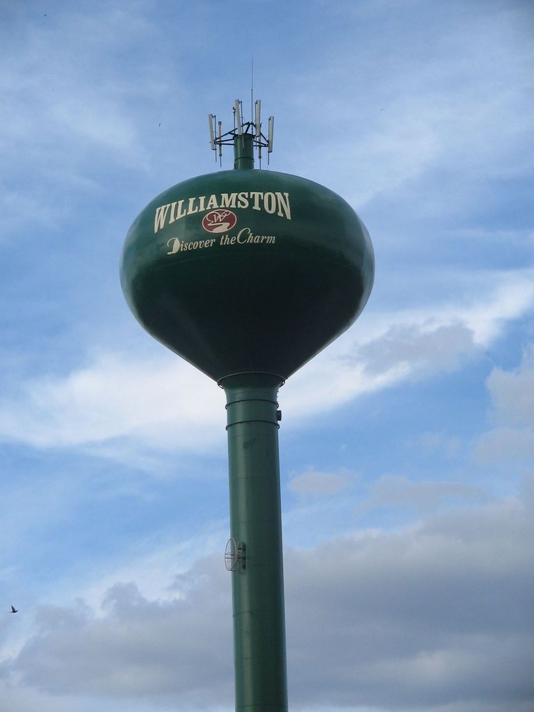 Williamston, MI: Discover the Charm WIlliamston's water tower greets visitors on the South side of town.