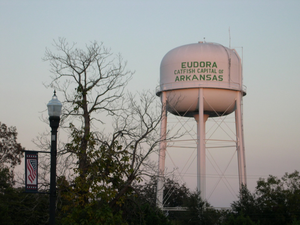 Eudora, AR: a shot from town of the water tower