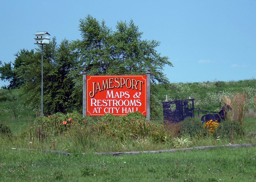 Jamesport, MO: Jamesport Sign ST. HWY 6