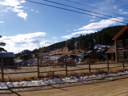 Gold Hill, CO: Off Main Street, looking southwest