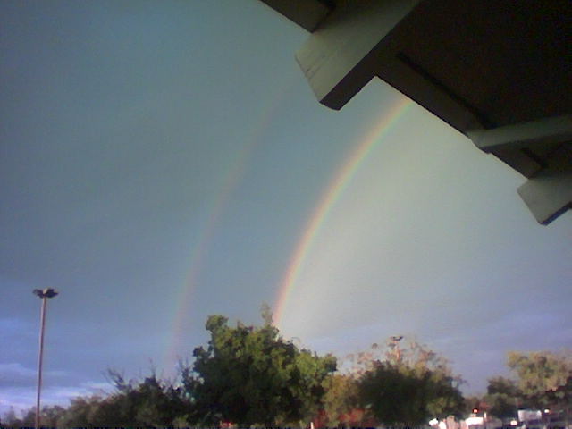 Reedley, CA: A Double Rainbow At Town And Country Reedley....