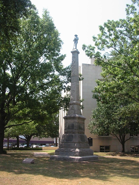 Sherman, TX: First Confederate Monument in Texas - Courthouse grounds - Sherman,TX - Erected April 3, 1896