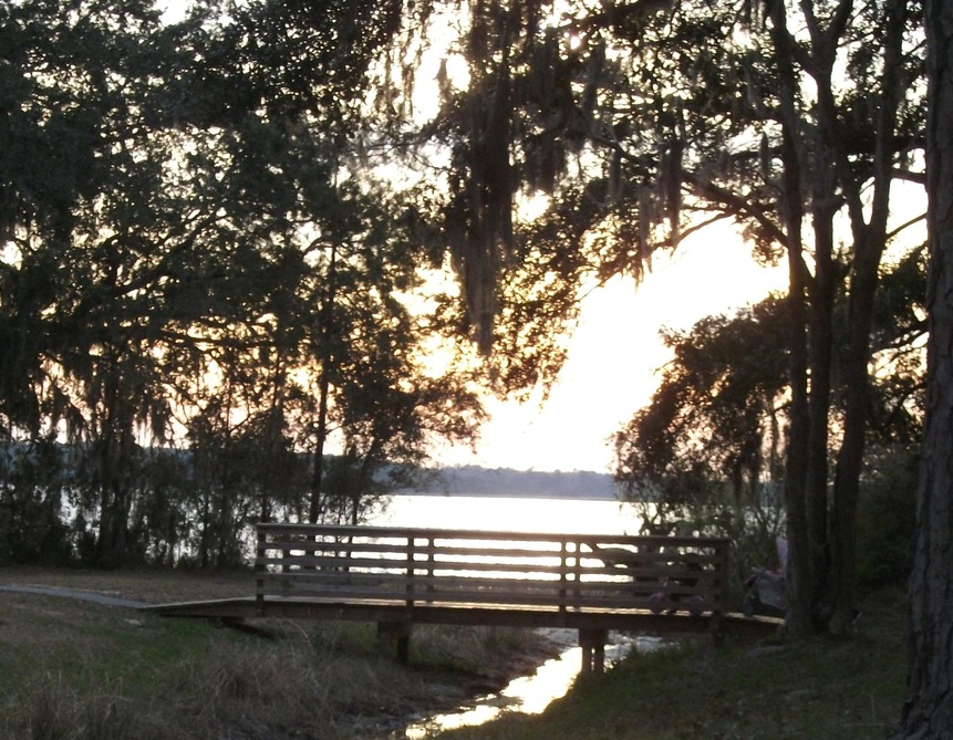 Laurel Bay, SC: Running path by the water on Laural Bay
