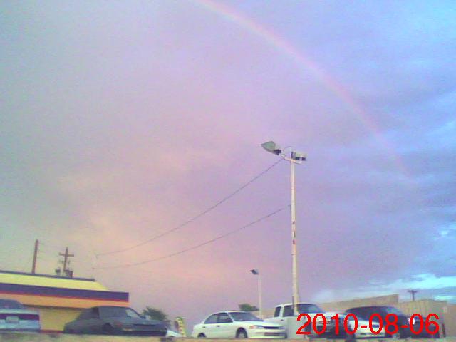 Phoenix, AZ: FULL SPECTRUM RAINBOW OVER PHOENIX, FROM NW CORNER OF 59TH AVE & W. CAMELBACK RD.