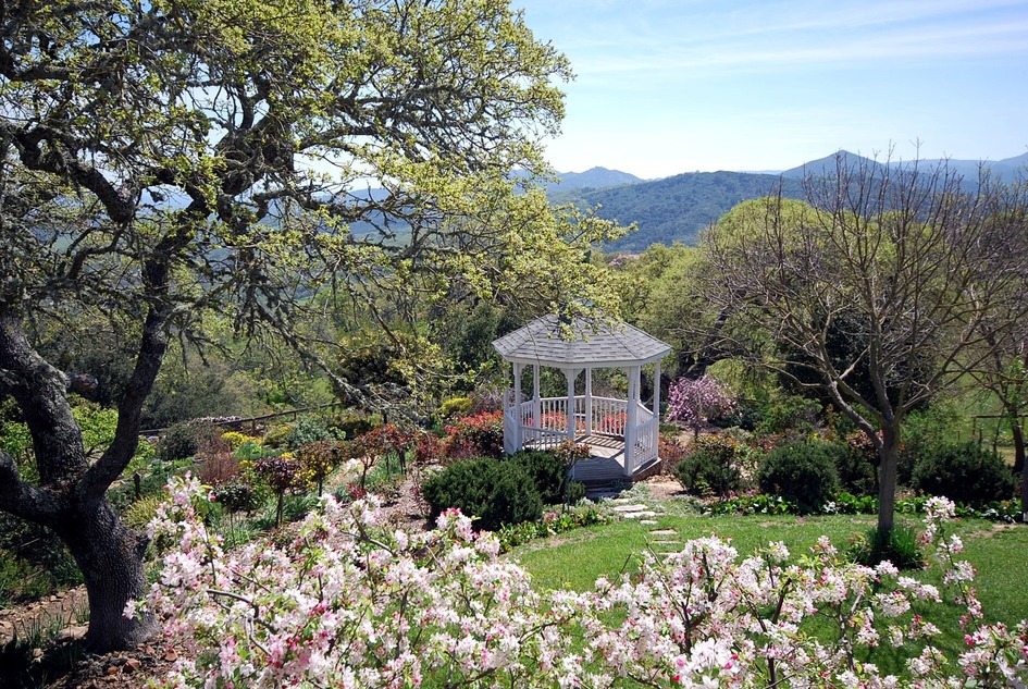 Atascadero, CA: Gazebo in Atascadero offers great City views!