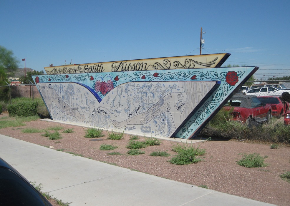 South Tucson, AZ: tiled artwork of south tucson