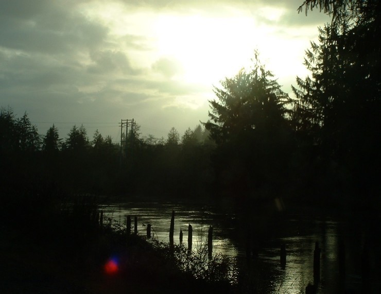 Aberdeen, WA: Nightfall On The Wishkah