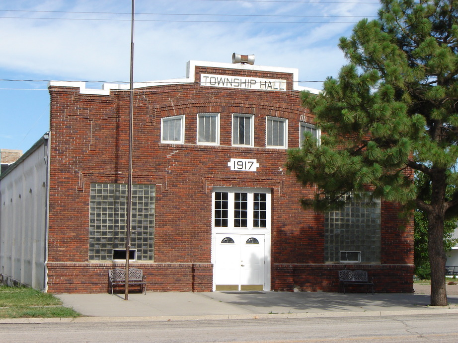 Palco, KS: Palco Township Hall, where numerous community events are held, also open in cold weather for walking and other exercising.