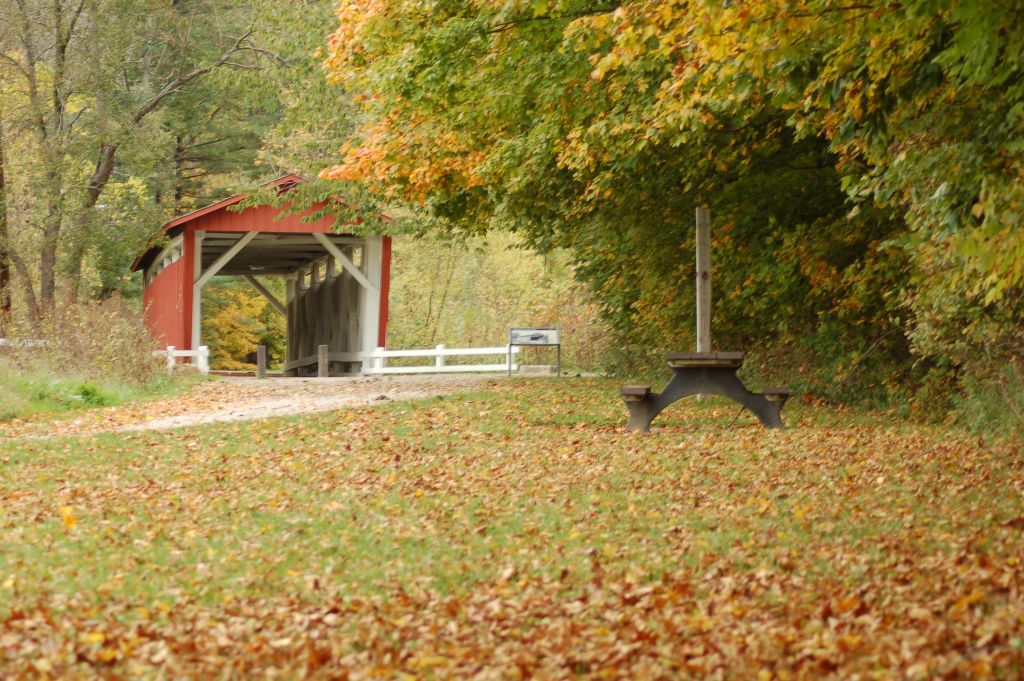 Peninsula, OH: everitt road covered bridge