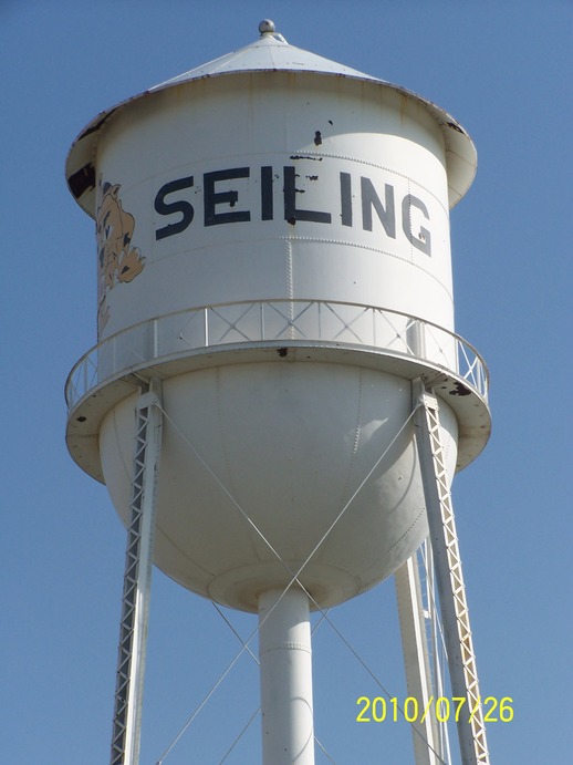 Seiling, OK: Seiling, Ok water tower