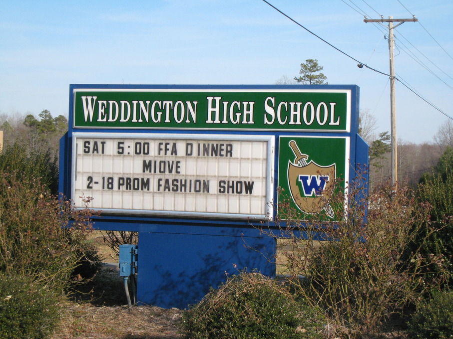 Weddington, NC: Welcome to Weddington High School - a quiet suburb of Charlotte, NC