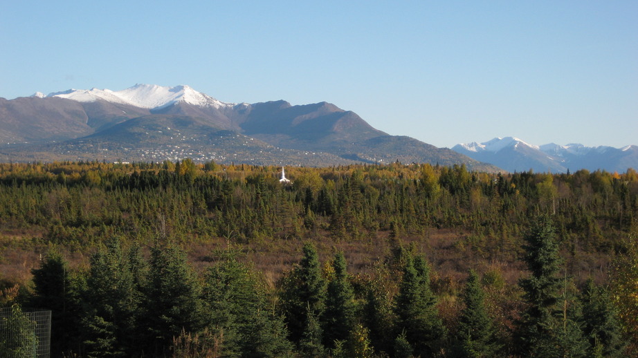 Anchorage, AK: first snow on the mountains