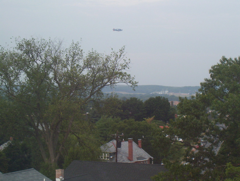 Frederick, MD: Blimp from Catoctin View